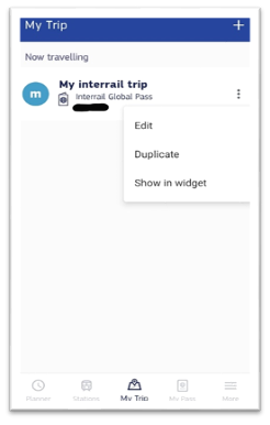 Optionen für deine Reise
